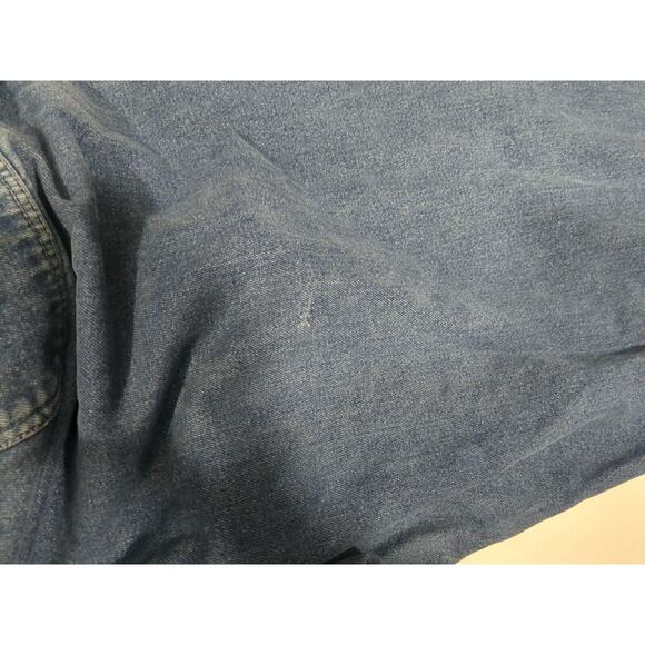 Carhartt Denim Bib Overalls 54x32 Mens Loose Fit Carpenter 104672 DST - Picture 11 of 12